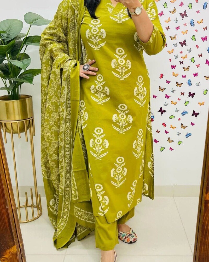 Beautiful Cotton Hand Block Printed Kurti For Women