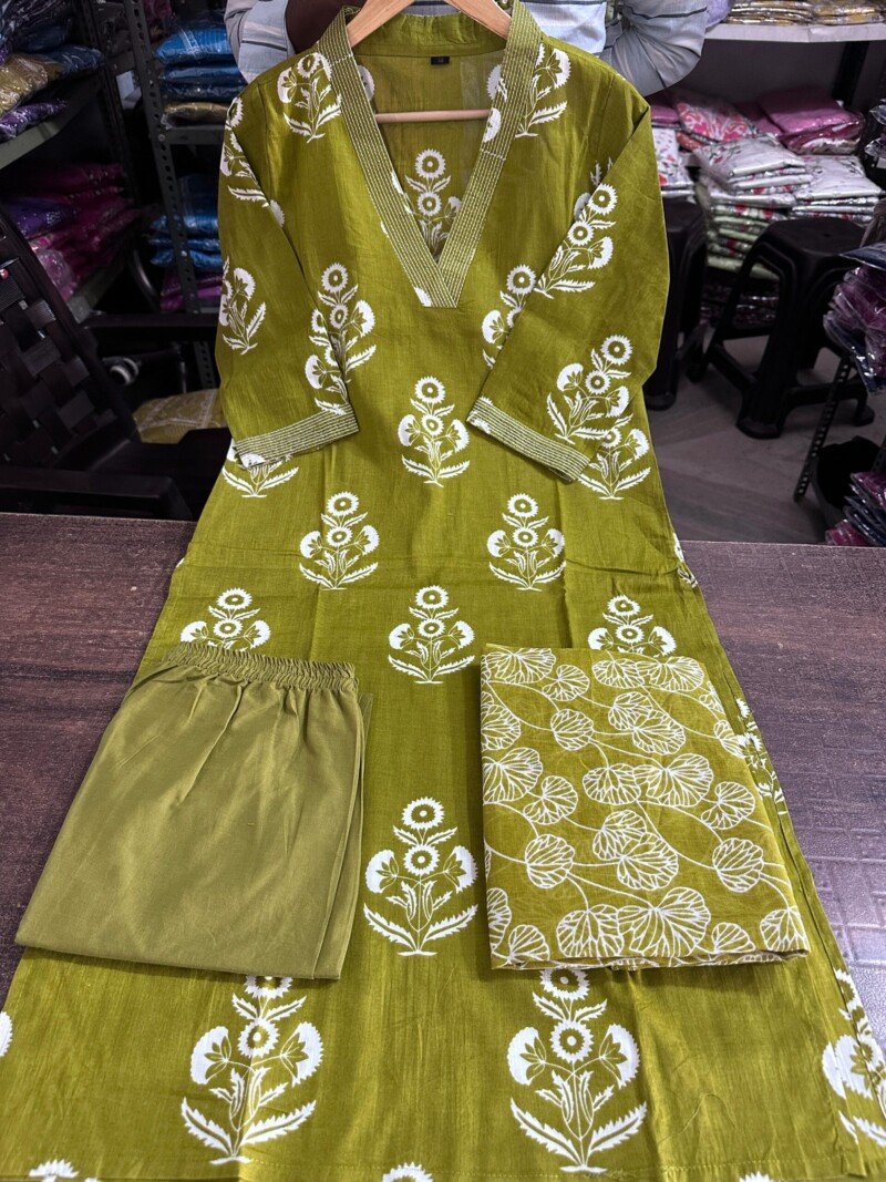 Beautiful Cotton Hand Block Printed Kurti For Women - Image 4