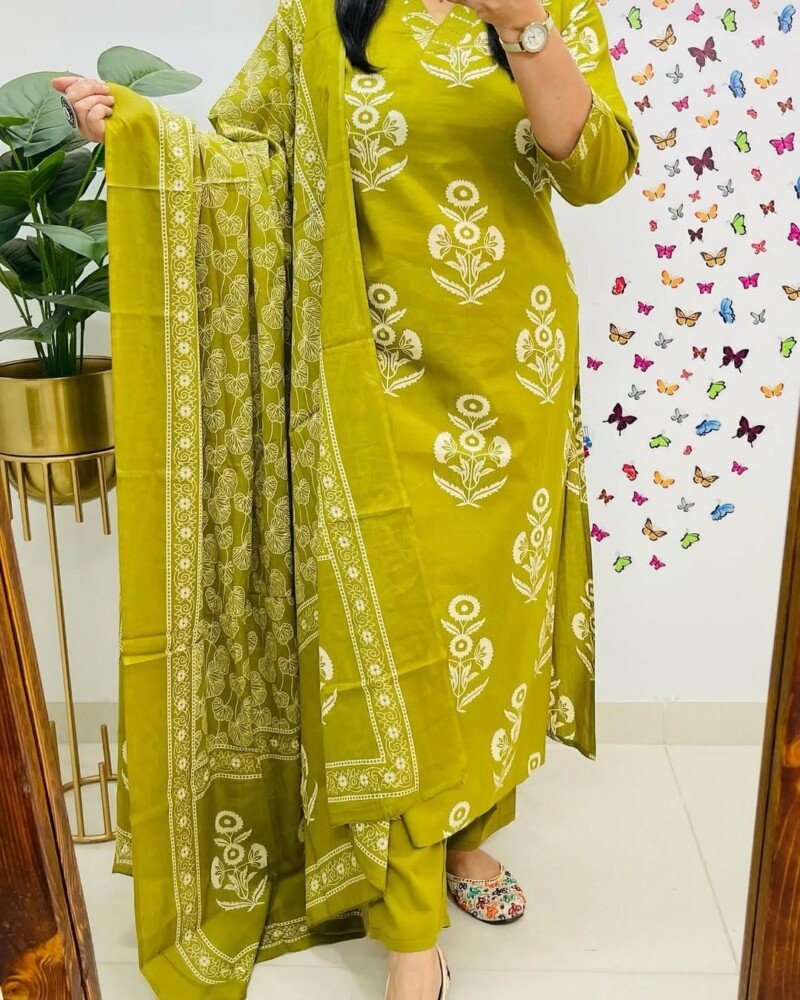 Beautiful Cotton Hand Block Printed Kurti For Women - Image 3