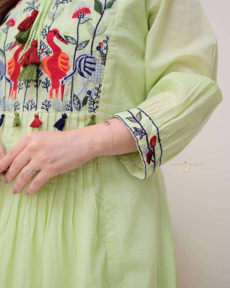Party/wedding Wear Georgette Anarkali Dress Readymade - Image 4