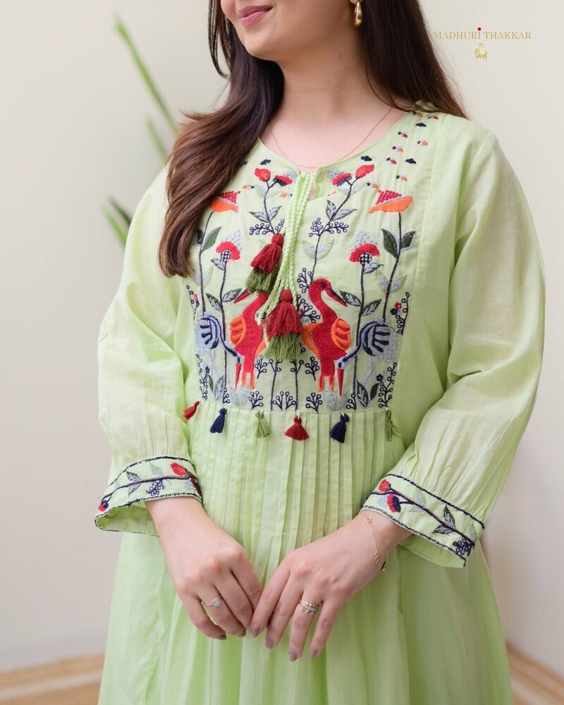 Party/wedding Wear Georgette Anarkali Dress Readymade - Image 5