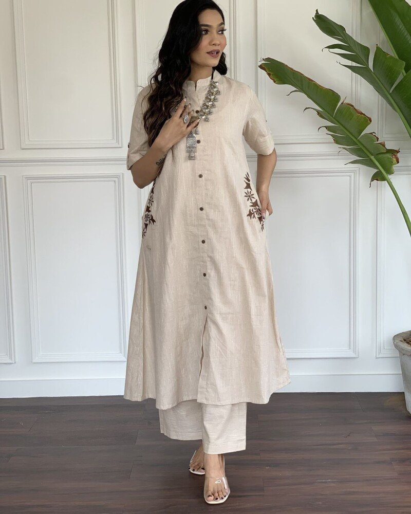 Summer Wear Pure Cotton Anarkali 2Piece Suit Readymade