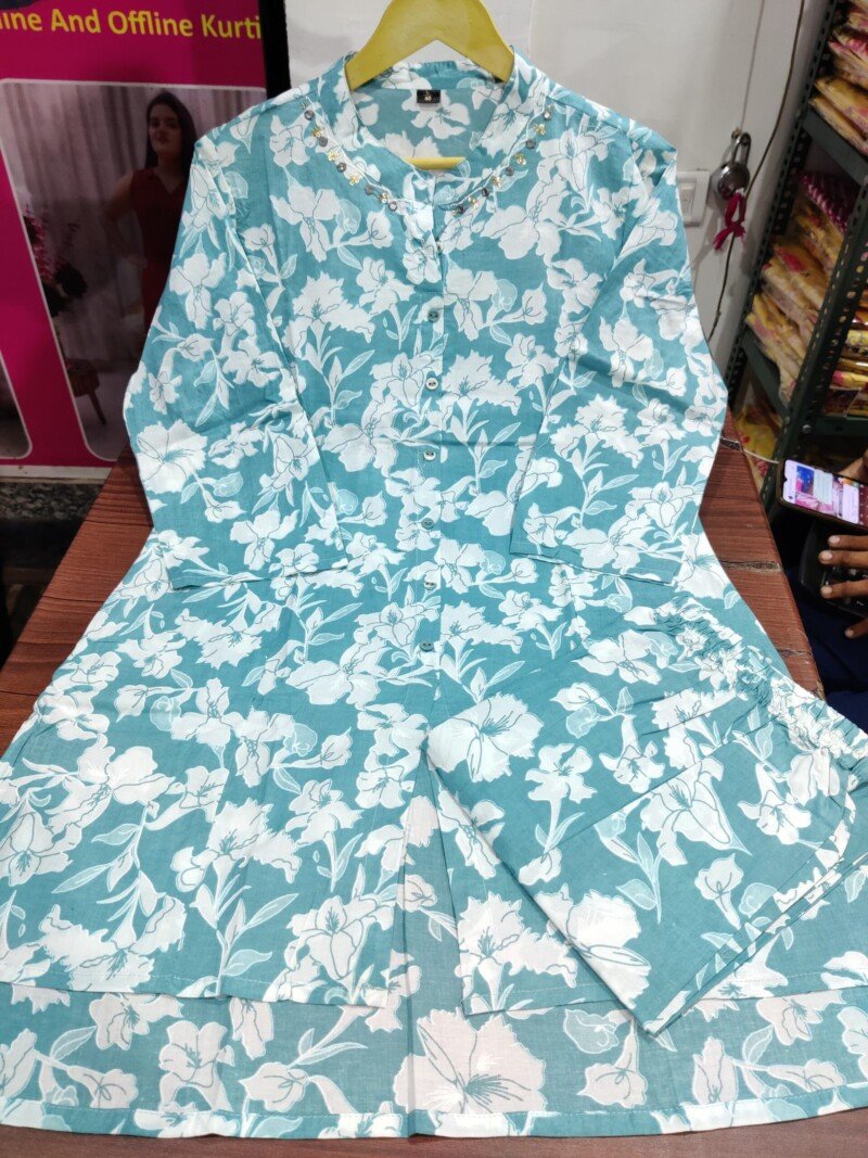 Party/Wedding Wear Cotton Printed Cord  Set Readymade - Image 9