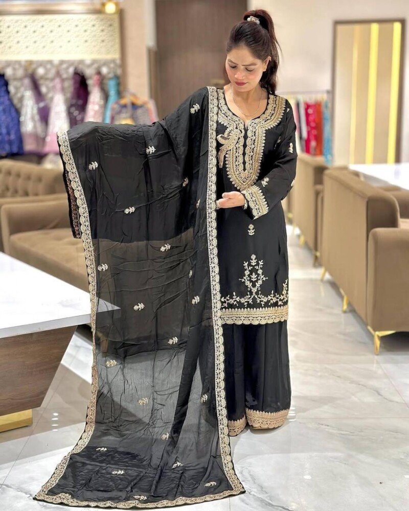 Wedding/party Wear Georgette Kurta  Set