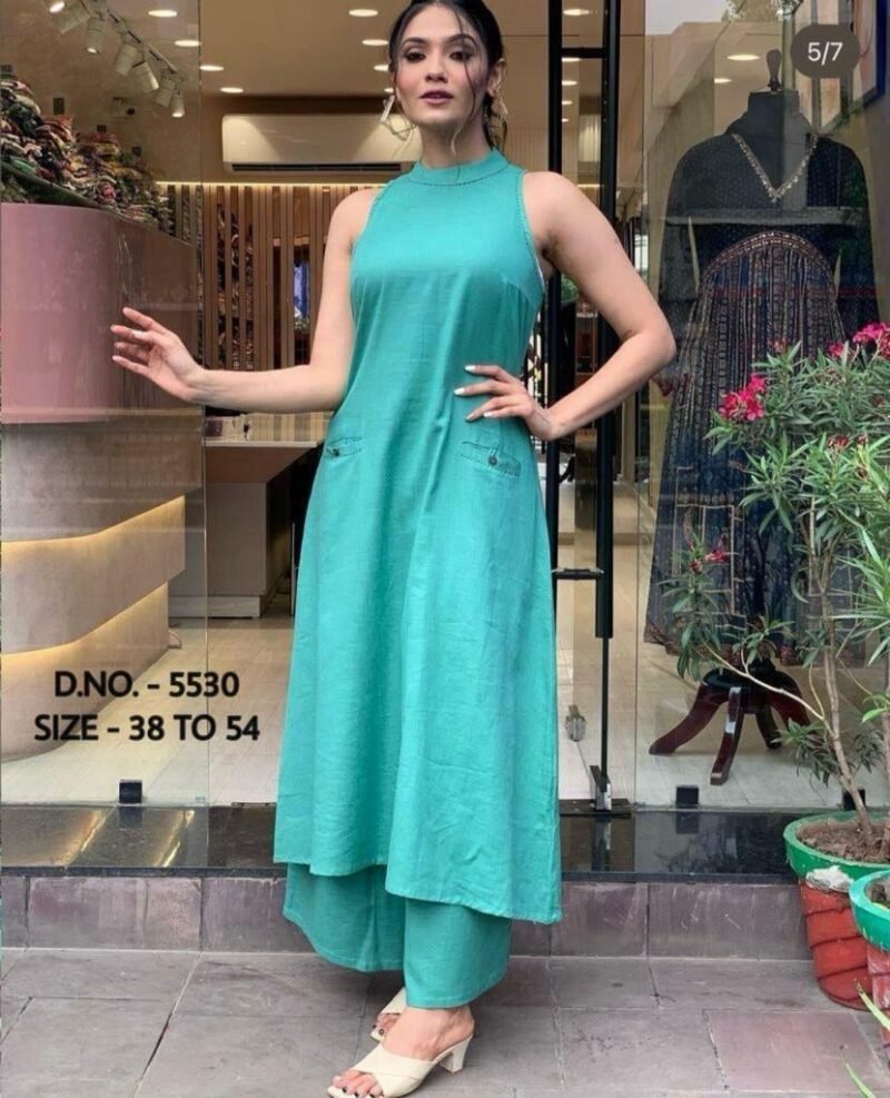 Plus/Regular Size Dress South Cotton Kurti Palazzo Suit Stitched