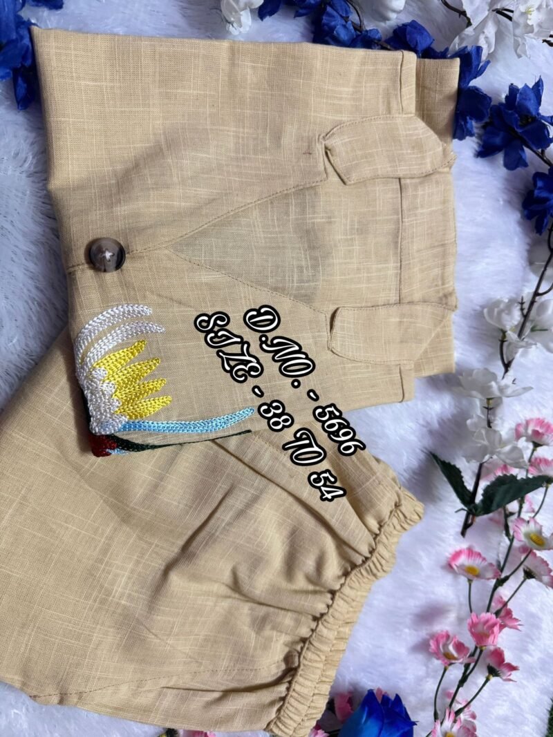 Plus/Regular Size Cotton Flex Embroidered Cord Suit Fully Stitched - Image 3