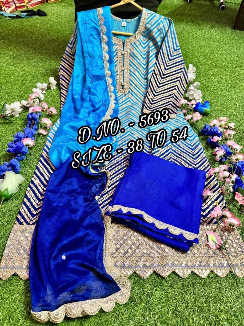 Party/Wedding Wear Plus Size Dress Cotton Kurti Pant Suit - Image 7
