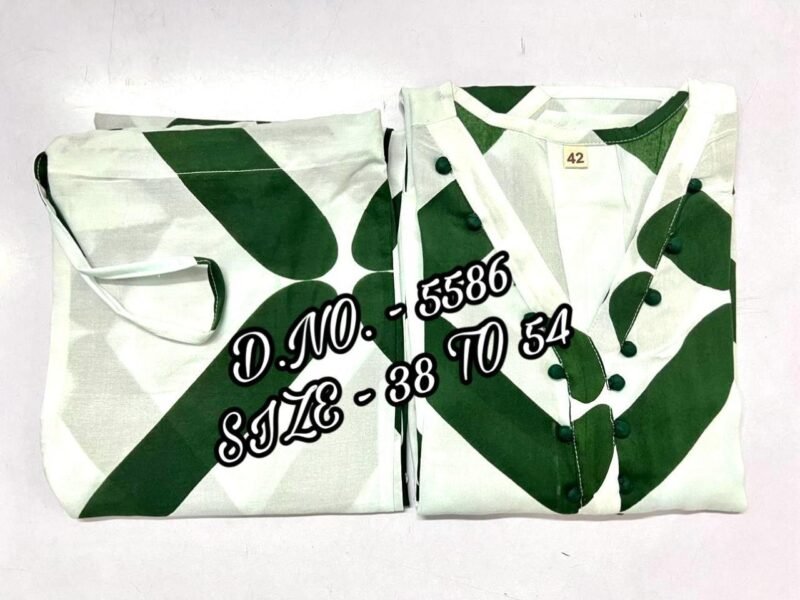 Plus/Regular Size Beautiful White Cotton Cord Suit Fully Stitched - Image 7