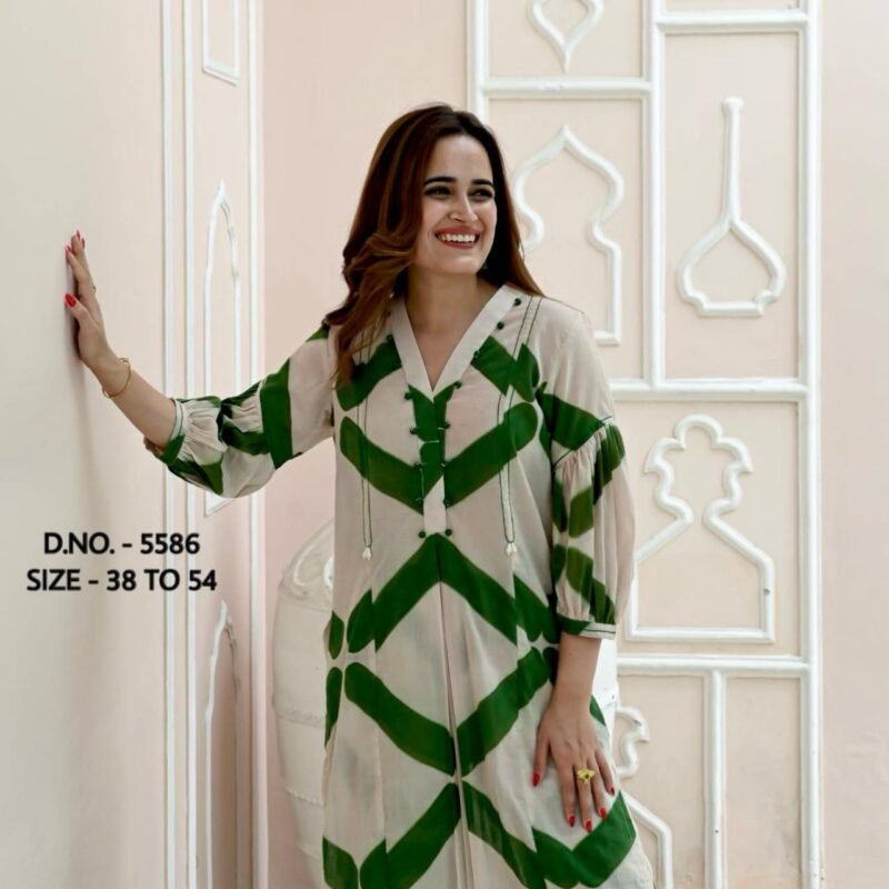 Plus/Regular Size Beautiful White Cotton Cord Suit Fully Stitched - Image 2